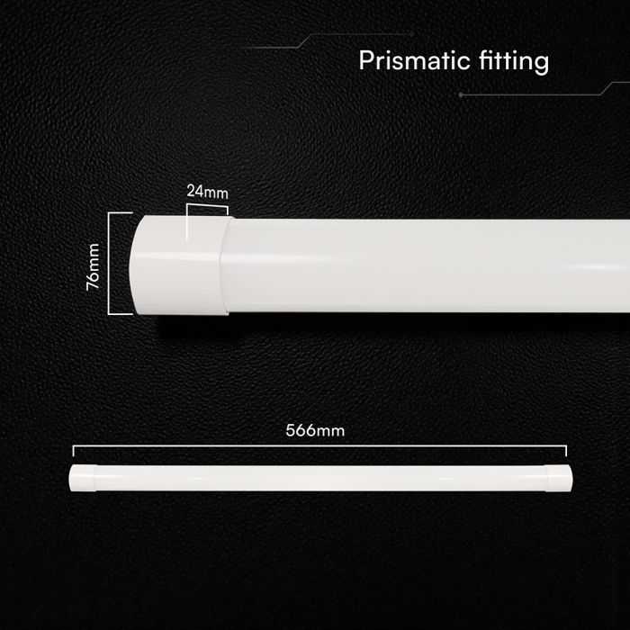 20W LED linijinis šviestuvas, 60cm, baltas, 3000/4000/6500K