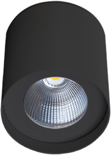 20W LED paviršinis šviestuvas MATE, juodas, 3000K, IP65