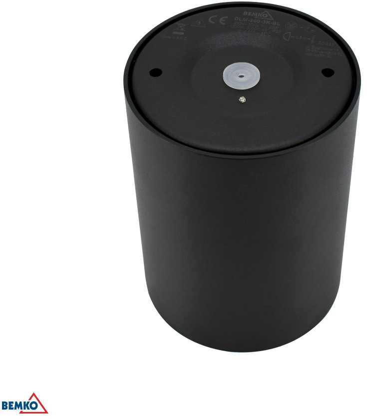 Lubinis šviestuvas Bemko 20W LED paviršinis šviestuvas MAFED, juodas, 3000K, IP44/IP20