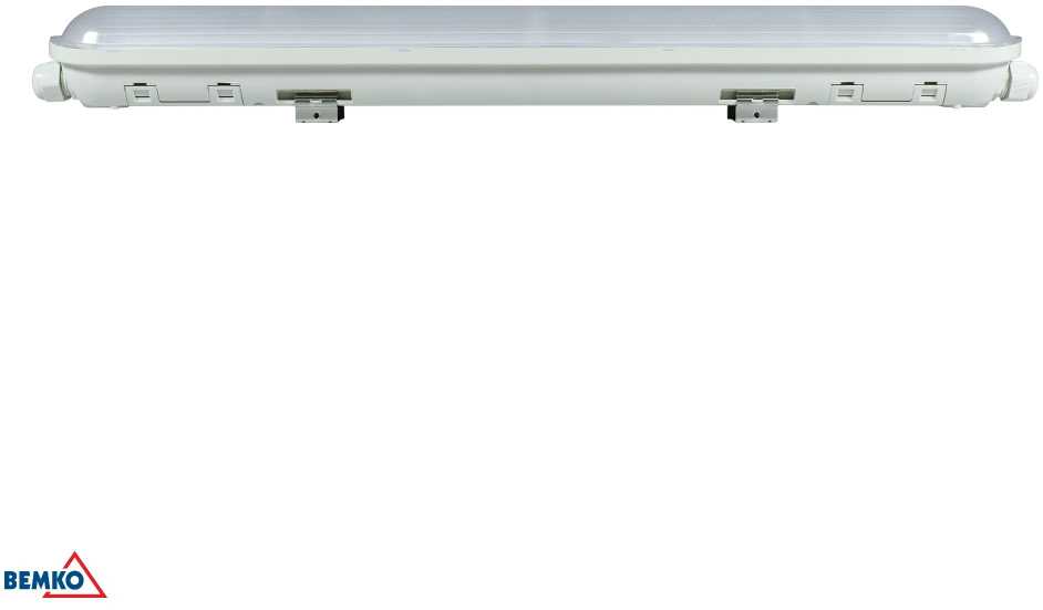 Bemko 21W LED linijinis šviestuvas BALWIR, pilkas, 6000K, IP65