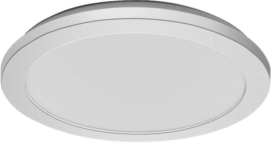 Lubinis šviestuvas 22W LED paviršinis vonios šviestuvas ORBIS DISC, chromo sp., 3000/4000K, IP44