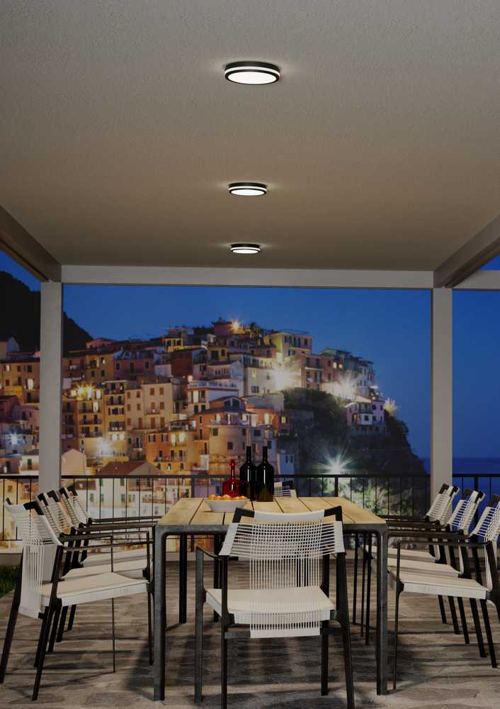 24W LED paviršinis lauko šviestuvas ISOLA, tamsiai pilkas, 3000/4000/6500K, IP54, 90286
