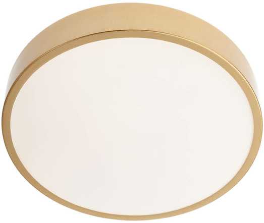 Lubinis šviestuvas 24W LED paviršinis šviestuvas KNOB, matinės aukso sp., 3000/6500K