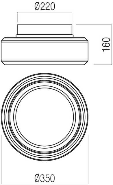 Lubinis šviestuvas 24W LED paviršinis šviestuvas SOLERA, juodos/baltos/dūmų sp., 3000/4000K, 01-3589