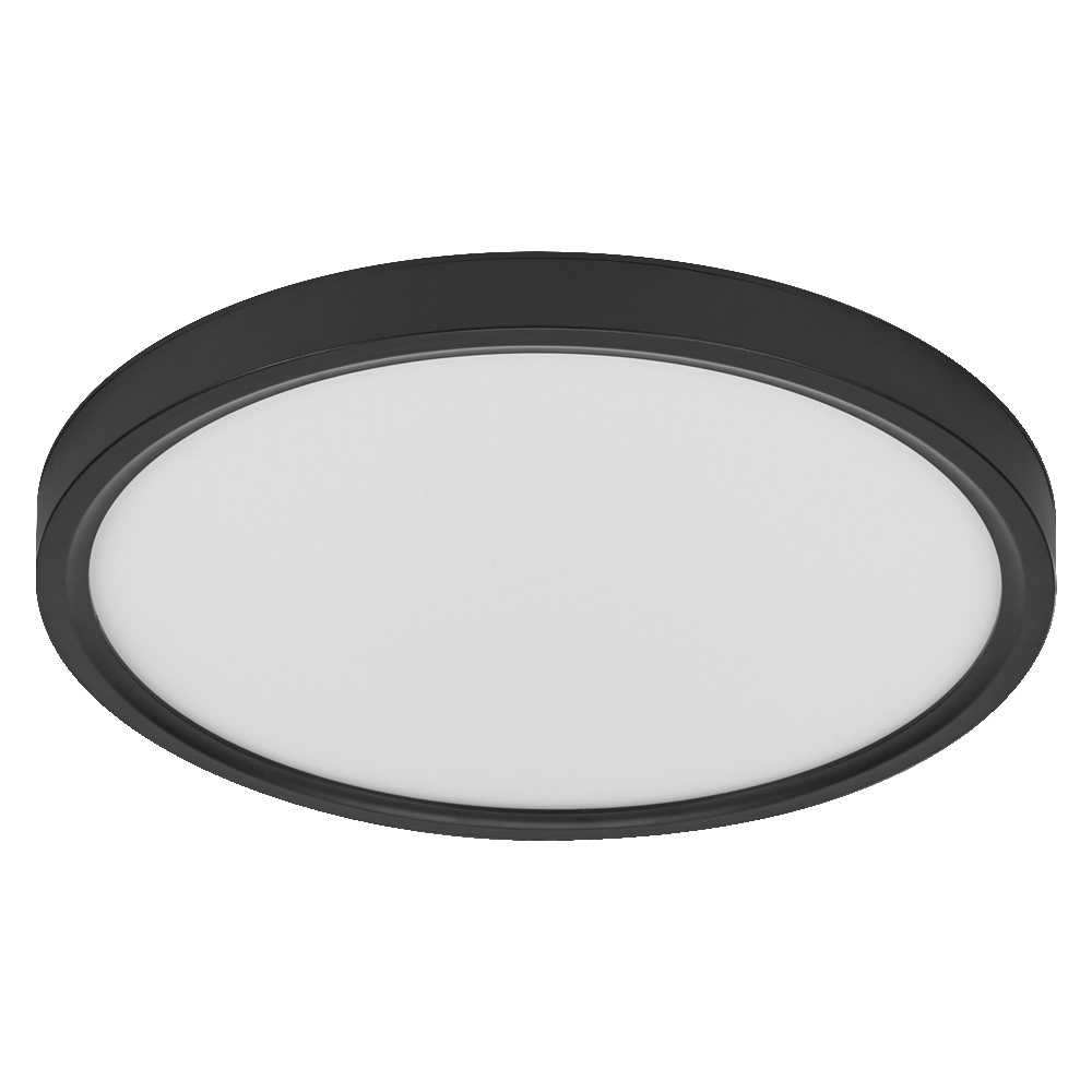 Lubinis šviestuvas 24W LED paviršinis šviestuvas ESSENTIAL ORBIS, juodas, 3000K