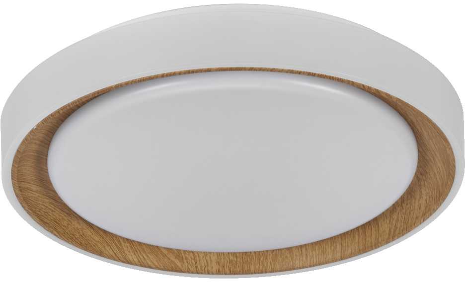 Lubinis šviestuvas 24W LED paviršinis šviestuvas ORBIS GLORIE, medienos sp., 3000K