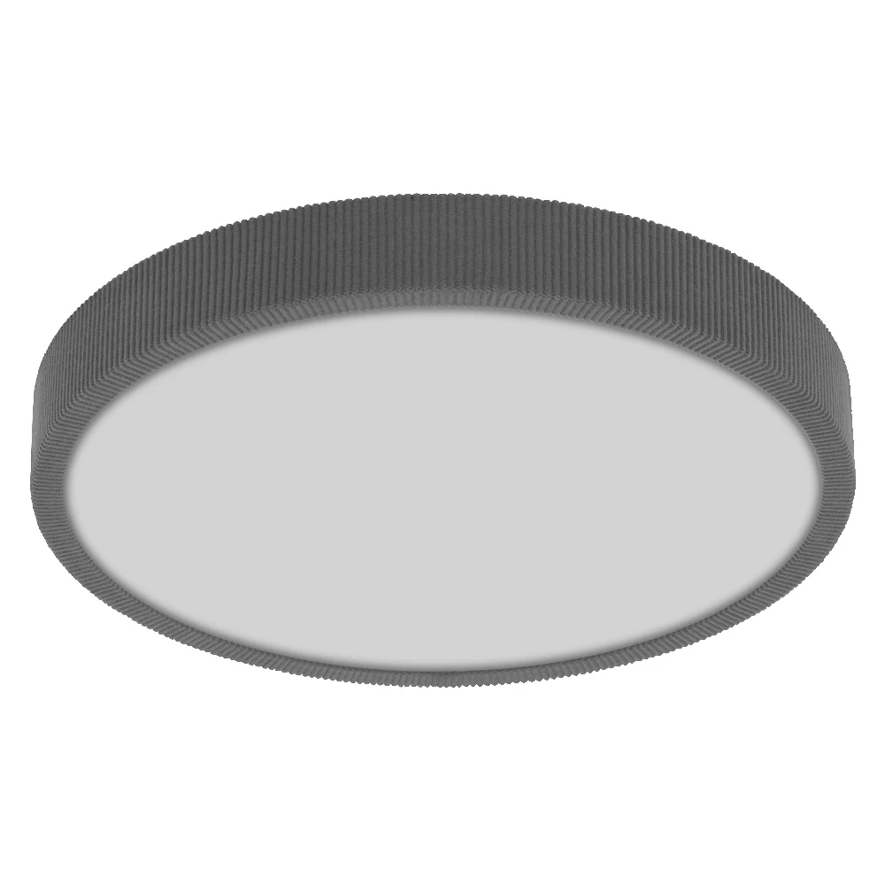 Lubinis šviestuvas 24W LED paviršinis šviestuvas ORBIS MATTEO, pilkas, 3000K, dimeriuojamas