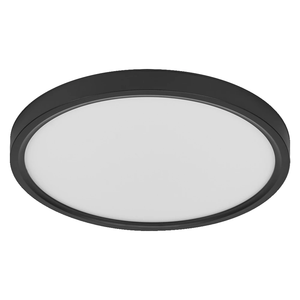 Lubinis šviestuvas 24W LED paviršinis šviestuvas ESSENTIAL ORBIS, juodas, 3000K