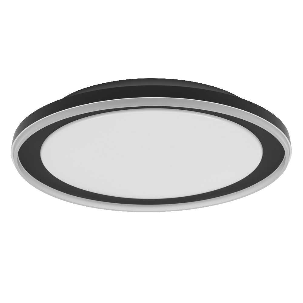 Lubinis šviestuvas 24W LED paviršinis šviestuvas ORBIS PEDERSON, juodas, 3000K