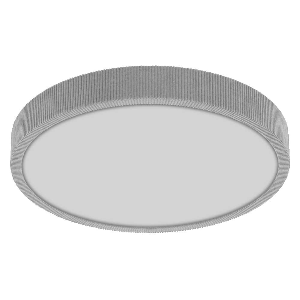 Lubinis šviestuvas 24W LED paviršinis šviestuvas ORBIS MATTEO, šviesiai pilkas, 3000K, dimeriuojamas