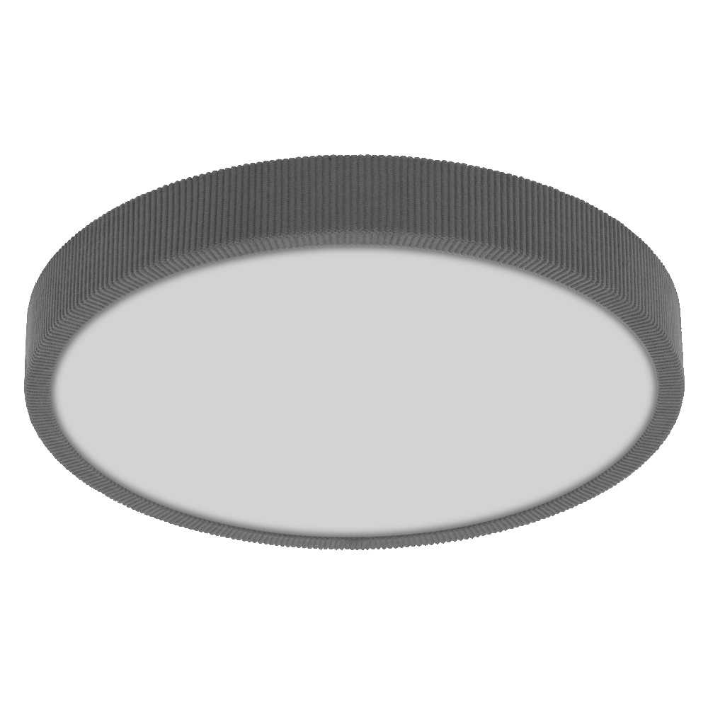 Lubinis šviestuvas 24W LED paviršinis šviestuvas ORBIS MATTEO, pilkas, 3000K, dimeriuojamas