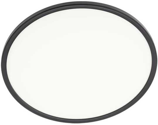 24W LED plafonas MEMO, matinės juodos sp., 3000/4000/6500K, IP54