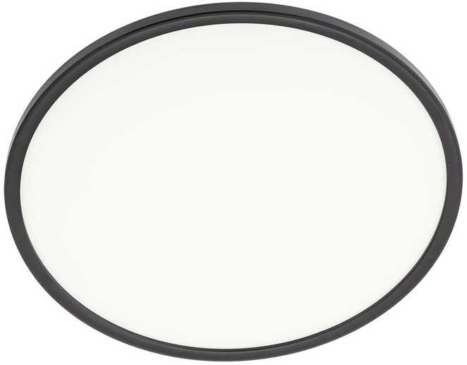 Lubinis šviestuvas 24W LED plafonas MEMO, matinės juodos sp., 3000/4000/6500K