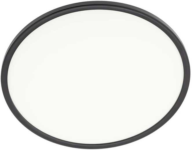 Lubinis šviestuvas 24W LED plafonas MEMO, matinės juodos sp., 4000K