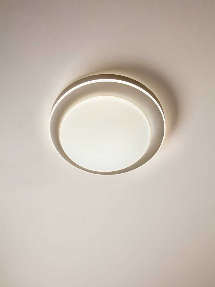 Lubinis šviestuvas 24W LED plafonas PADDY, matinės baltos/aukso sp., 4000K