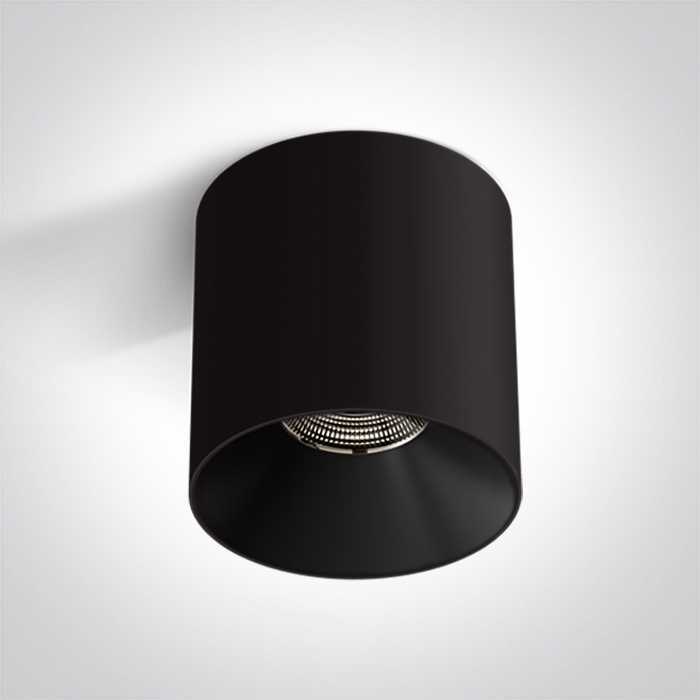Lubinis šviestuvas 25W LED cilindro formos paviršinis šviestuvas, juodas, 3000K, 12125R/B/W