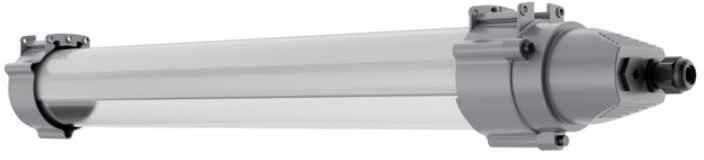25W LED linijinis šviestuvas DAMP PROOF MAX 600, pilkas, 4000K, 133°x107°