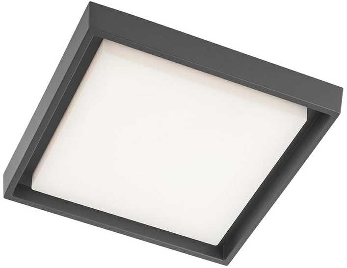 25W LED paviršinis lauko šviestuvas BEZEL, tamsiai pilkas, 3000K, IP54, 9187