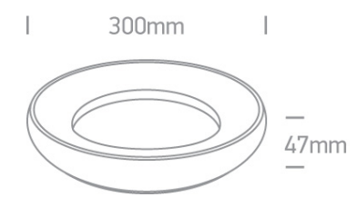 Lubinis šviestuvas 25W LED plafonas, baltas, 3000K, 67402/W/W