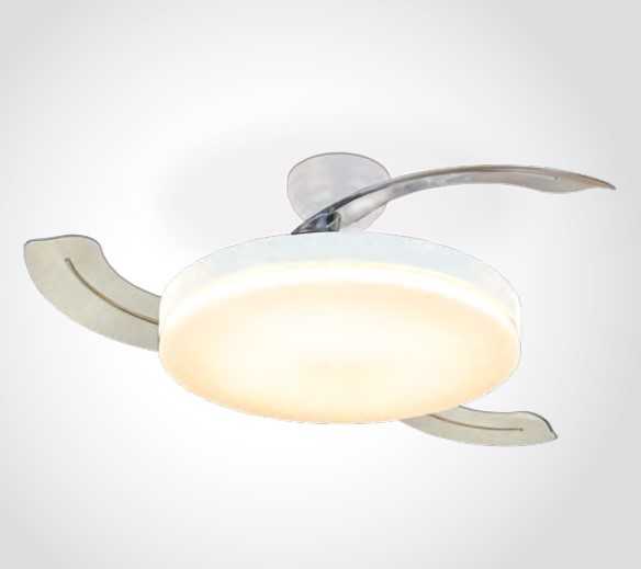 Lubinis šviestuvas 25W ventiliatorius su dimeriuojamu 32W LED šviestuvu, baltas, 3000/4000/5500K, 6300/W/V