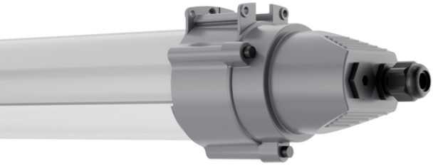 27W LED linijinis šviestuvas DAMP PROOF MAX 1200, pilkas, 4000K, 133°x107°
