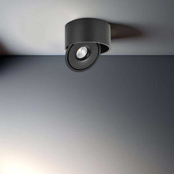 Lubinis šviestuvas V-tac 28W LED paviršinis šviestuvas, juodas, 3000-6400K