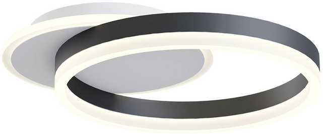 Lubinis šviestuvas 28W LED paviršinis šviestuvas TARA, juodos/baltos sp., 3000/4000/6000K