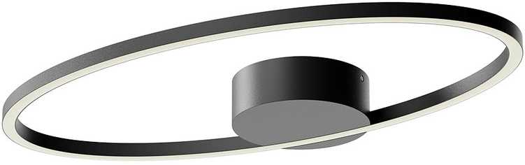 Lubinis šviestuvas 29W LED paviršinis šviestuvas LEO, juodas, 3000/4000K, dimeriuojamas, 01-3334
