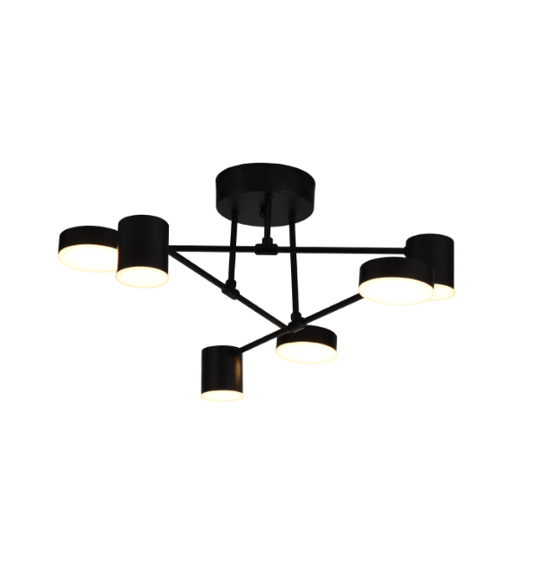 Lubinis šviestuvas 30W LED paviršinis šviestuvas UNO, juodu korpusu, 3000K, 4268200
