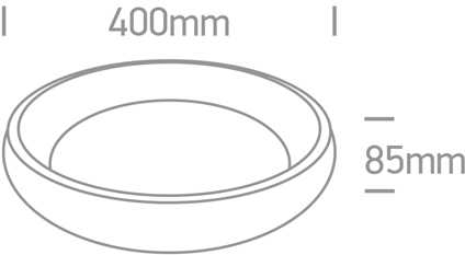 Lubinis šviestuvas 30W LED paviršinis šviestuvas, baltas, 2700/3000/4000K, 62134N/W/V