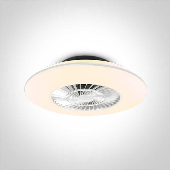 Lubinis šviestuvas 30W LED reguliuojamas CCT lubų šviestuvas su 35W 6 greičių ventiliatoriumi, baltas, 24002/W
