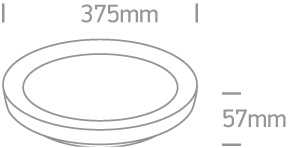 Lubinis šviestuvas 30W LED vidaus plafonas, šlifuoto žalvario sp., 2700/3000/4000K, dimeriuojamas, 62130L/BBS/V