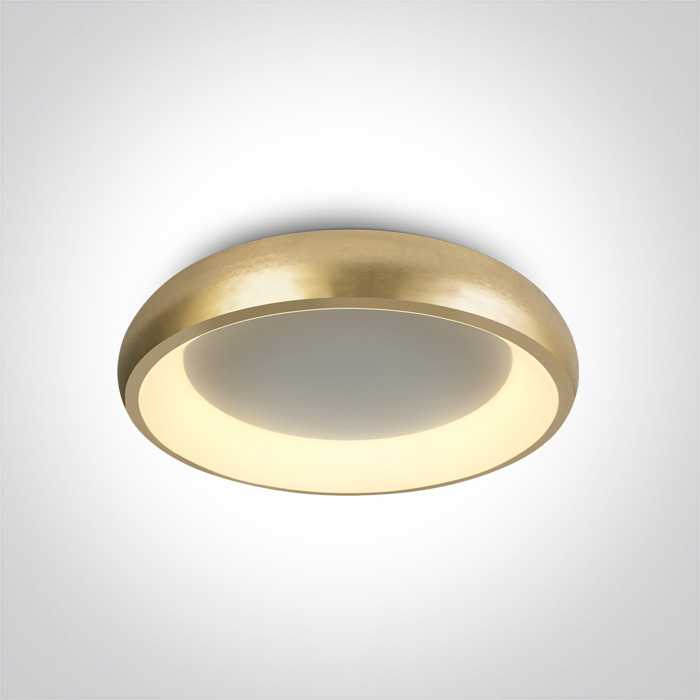 Lubinis šviestuvas 30W LED vidaus plafonas, šlifuoto aukso sp., 2700/3000/4000K, dimeriuojamas, 62134N/BGL/V