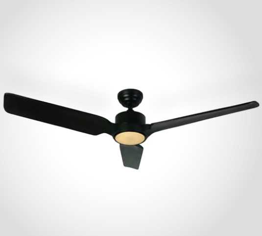 Lubinis šviestuvas 35W ventiliatorius su dimeriuojamu 22W LED šviestuvu, juodas, 3000/4000/5500K, 6310/B/V
