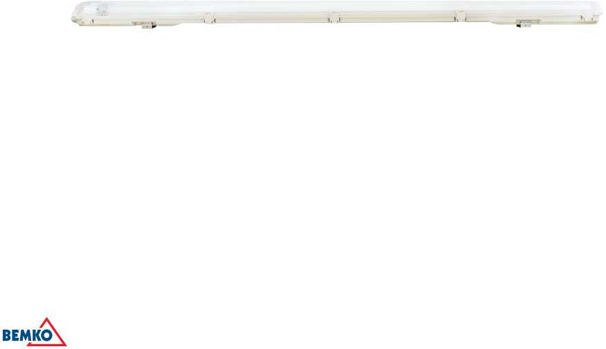Kafler 36W LED linijinis šviestuvas AKWAR, 2xT8, baltas, 4000K, IP65, 120cm