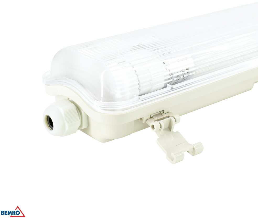 Kafler 36W LED linijinis šviestuvas AKWAR, 2xT8, baltas, 4000K, IP65, 120cm