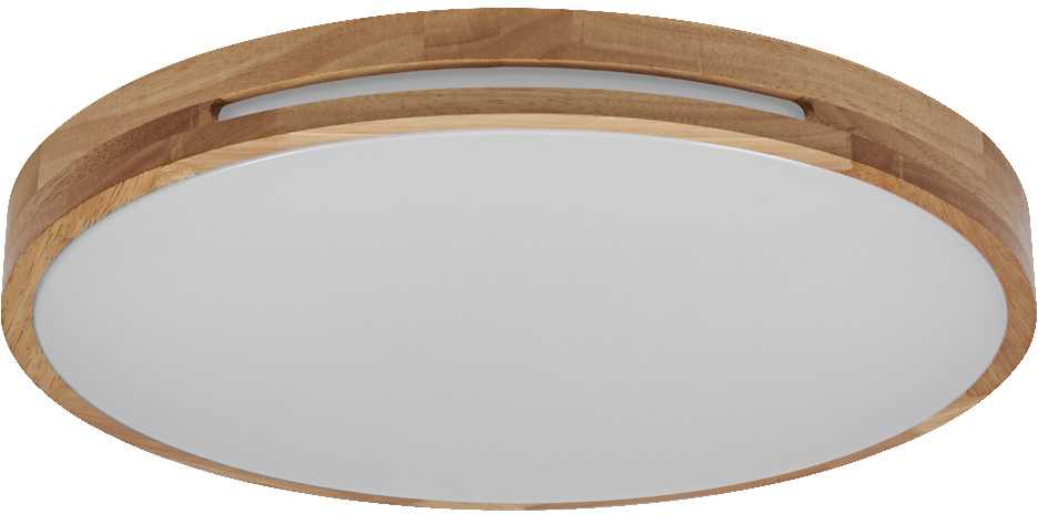 Lubinis šviestuvas 36W LED paviršinis šviestuvas ORBIS WOODBURRY, medienos sp., 3000K, dimeriuojamas