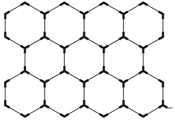 Lubinis šviestuvas 385W LED lubinis korio formos šviestuvas 11HEX, baltas, 6000K