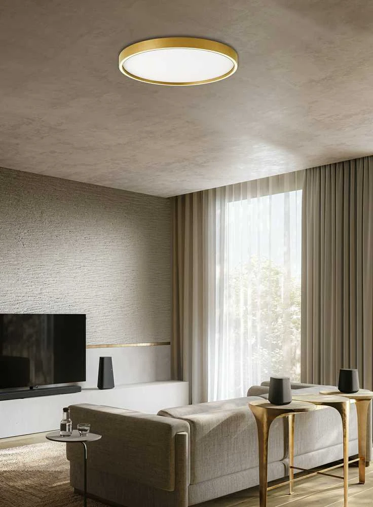 Lubinis šviestuvas Viokef 38W LED paviršinis šviestuvas VANESSA, juodas, 3000/4000K, dimeriuojamas, 4292800