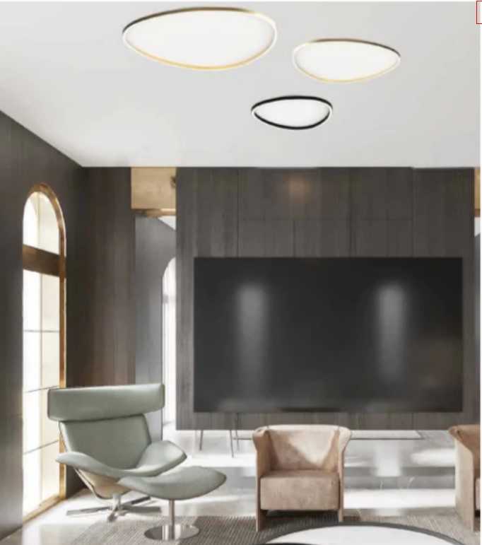Lubinis šviestuvas 39W LED paviršinis šviestuvas, juodas, 3000K, dimeriuojamas, 23208