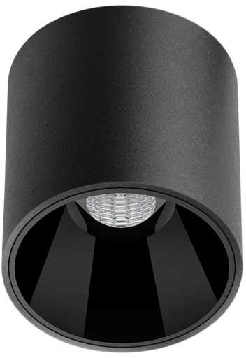 4/6/9W LED paviršinis šviestuvas SHOT LIGHT S, juodas, 3000K