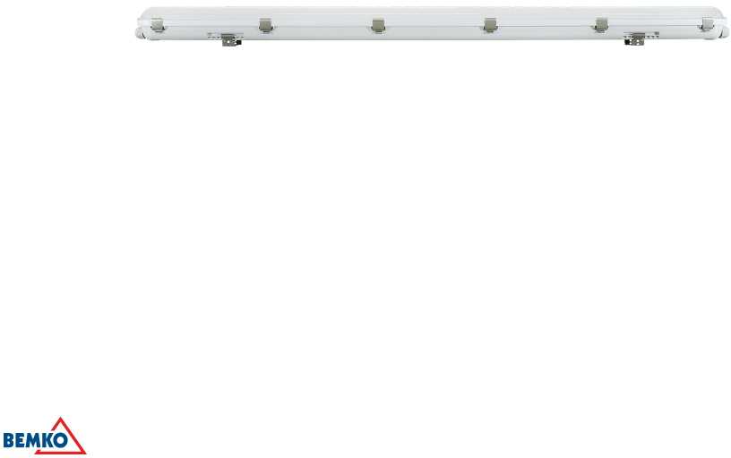 40W LED linijinis šviestuvas ALWIR 2, geltonai pilkos sp., 4000K, IP65