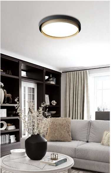 Lubinis šviestuvas 40W LED paviršinis šviestuvas ADRIANA, juodas/šampano sp., 3000K, 4292600