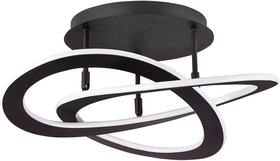 Lubinis šviestuvas 40W LED paviršinis šviestuvas CHARLIE, juodas, 3000K, 4235700