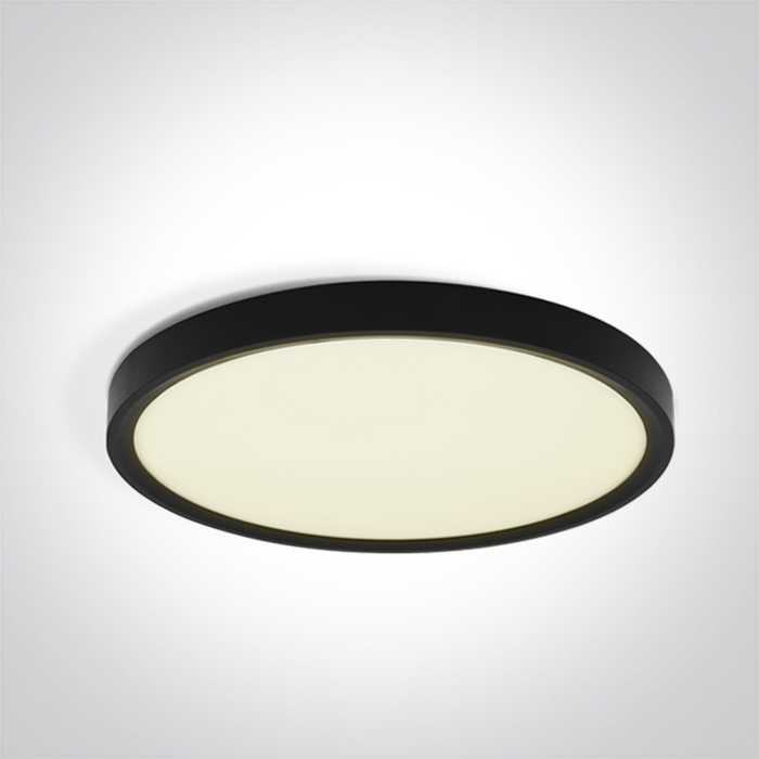 Lubinis šviestuvas 40W LED vidaus plafonas, apvalus, juodas, 2800/3200/4000K, 62006C/B/V