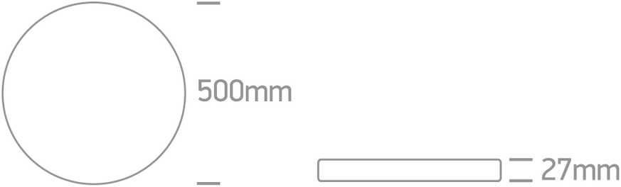 Lubinis šviestuvas 40W LED vidaus plafonas, apvalus, baltas, 2800/3200/4000K, 62006C/W/V