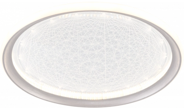 Lubinis šviestuvas 42W LED paviršinis šviestuvas, sidabro sp., 3000K-6000K, dimeriuojamas