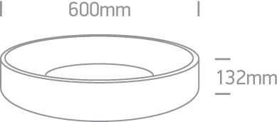 Lubinis šviestuvas 42W LED vidaus plafonas, baltas, 2700/3000/4000K, dimeriuojamas, 62142N/W/V