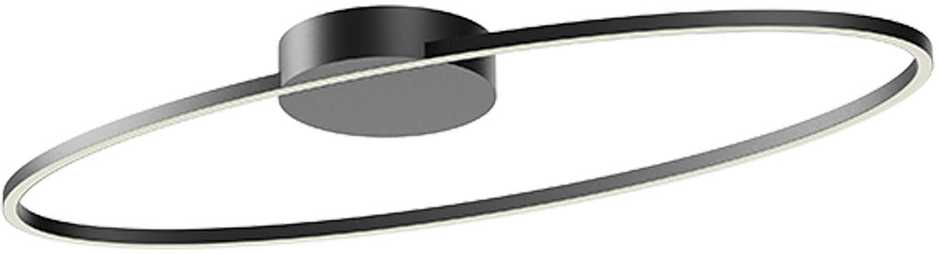 Lubinis šviestuvas 43W LED paviršinis šviestuvas LEO, juodas, 3000/4000K, dimeriuojamas, 01-3298
