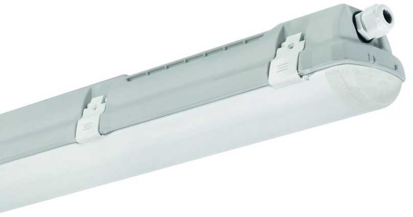 44,3W LED linijinis šviestuvas NANOTTICA, 150cm, pilkas, 4000K, IP66/69